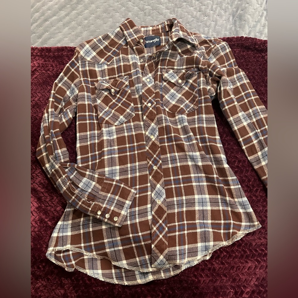Men’s Wrangler Pearl Snap Flannel